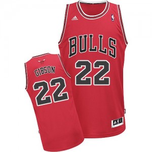 Maillot NBA Swingman Taj Gibson #22 Chicago Bulls Road Rouge - Homme