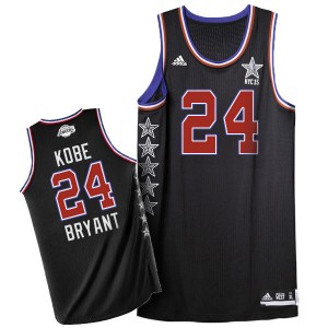 Maillot NBA Noir Kobe Bryant #24 Los Angeles Lakers 2015 All Star Authentic Homme Adidas