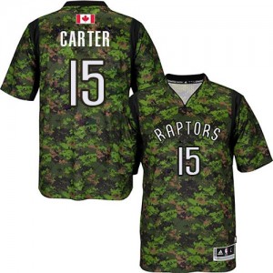 Maillot NBA Camo Vince Carter #15 Toronto Raptors Pride Authentic Homme Adidas