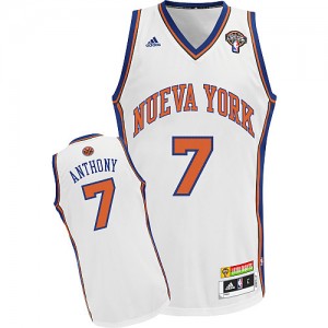 Maillot Swingman New York Knicks NBA Latin Nights Blanc - #7 Carmelo Anthony - Homme