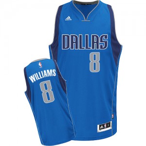 Dallas Mavericks #8 Adidas Road Bleu royal Swingman Maillot d'équipe de NBA sortie magasin - Deron Williams pour Femme