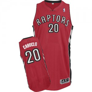 Toronto Raptors Bruno Caboclo #20 Road Authentic Maillot d'équipe de NBA - Rouge pour Homme
