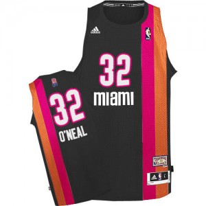 Maillot NBA Noir Shaquille O'Neal #32 Miami Heat ABA Hardwood Classic Swingman Homme Adidas