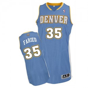 Denver Nuggets #35 Adidas Road Bleu clair Authentic Maillot d'équipe de NBA en ligne - Kenneth Faried pour Homme