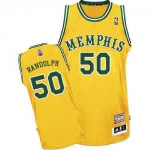 Memphis Grizzlies Zach Randolph #50 ABA Hardwood Classic Authentic Maillot d'équipe de NBA - Or pour Homme