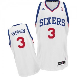 Maillot NBA Swingman Allen Iverson #3 Philadelphia 76ers Home Blanc - Homme