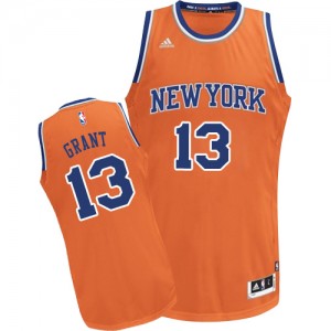 Maillot NBA Orange Jerian Grant #13 New York Knicks Alternate Swingman Homme Adidas