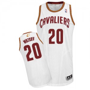 Cleveland Cavaliers Timofey Mozgov #20 Home Authentic Maillot d'équipe de NBA - Blanc pour Homme