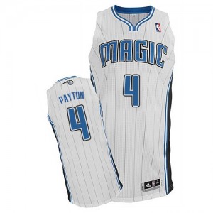 Orlando Magic Elfrid Payton #4 Home Authentic Maillot d'équipe de NBA - Blanc pour Homme