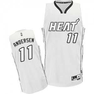 Miami Heat #11 Adidas Blanc Authentic Maillot d'équipe de NBA en vente en ligne - Chris Andersen pour Homme