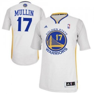 Maillot NBA Golden State Warriors #17 Chris Mullin Blanc Adidas Swingman Alternate - Homme