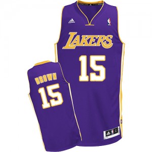 Maillot Adidas Violet Road Swingman Los Angeles Lakers - Jabari Brown #15 - Homme