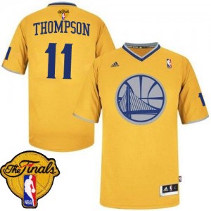 Maillot NBA Swingman Klay Thompson #11 Golden State Warriors 2013 Christmas Day 2015 The Finals Patch Or - Homme