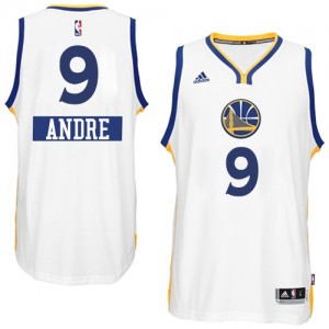 Maillot NBA Golden State Warriors #9 Andre Iguodala Blanc Adidas Swingman 2014-15 Christmas Day - Homme