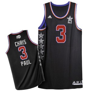Maillot NBA Authentic Chris Paul #3 Los Angeles Clippers 2015 All Star Noir - Homme