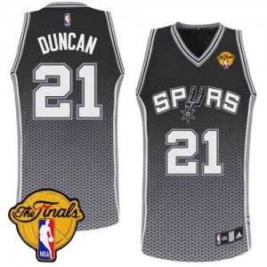 San Antonio Spurs #21 Adidas Resonate Fashion Finals Patch Noir Authentic Maillot d'équipe de NBA pas cher en ligne - Tim Duncan pour Homme