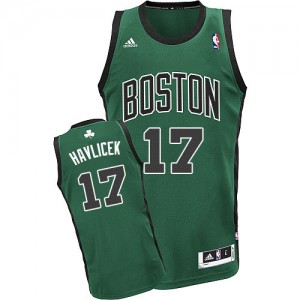 Maillot NBA Vert (No. noir) John Havlicek #17 Boston Celtics Alternate Swingman Homme Adidas