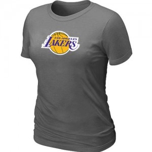 Los Angeles Lakers Big & Tall Gris foncé Tee-Shirt d'équipe de NBA Expédition rapide - pour Femme