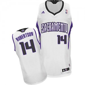 Sacramento Kings #14 Adidas Home Blanc Swingman Maillot d'équipe de NBA pas cher - Oscar Robertson pour Homme