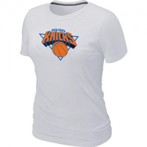 New York Knicks Big & Tall Tee-Shirt d'équipe de NBA - Blanc pour Femme