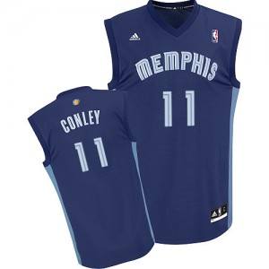 Memphis Grizzlies Mike Conley #11 Road Swingman Maillot d'équipe de NBA - Bleu marin pour Homme