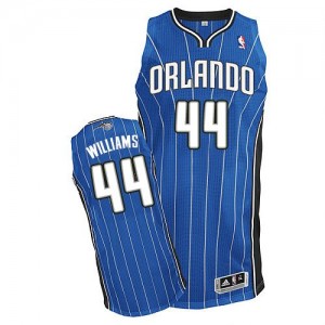 Maillot NBA Orlando Magic #44 Jason Williams Bleu royal Adidas Authentic Road - Homme