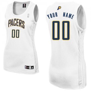 Maillot NBA Blanc Authentic Personnalisé Indiana Pacers Home Femme Adidas