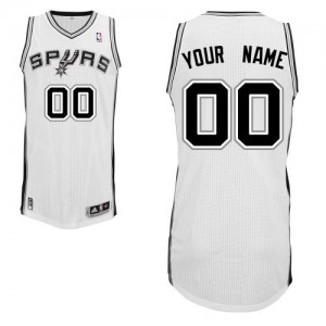 Maillot NBA Authentic Personnalisé San Antonio Spurs Home Blanc - Homme