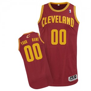 Cleveland Cavaliers Personnalisé Adidas Road Vin Rouge Maillot d'équipe de NBA en ligne - Authentic pour Enfants