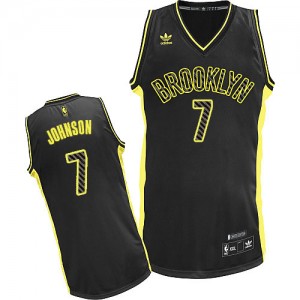 Maillot Adidas Noir Electricity Fashion Swingman Brooklyn Nets - Joe Johnson #7 - Homme