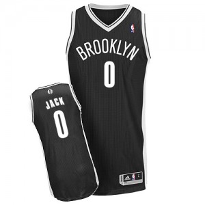 Brooklyn Nets Jarrett Jack #0 Road Authentic Maillot d'équipe de NBA - Noir pour Homme