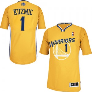 Maillot NBA Or Ognjen Kuzmic #1 Golden State Warriors Alternate Authentic Homme Adidas