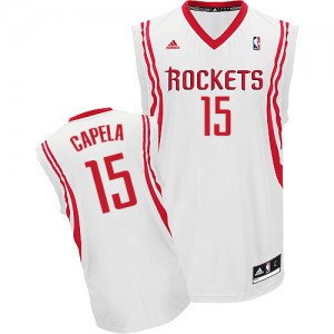 Houston Rockets Clint Capela #15 Home Swingman Maillot d'équipe de NBA - Blanc pour Homme
