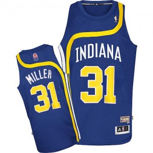 Maillot NBA Bleu Reggie Miller #31 Indiana Pacers ABA Hardwood Classic Authentic Homme Adidas