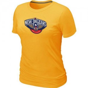 Tee-Shirt NBA Jaune New Orleans Pelicans Big & Tall Femme