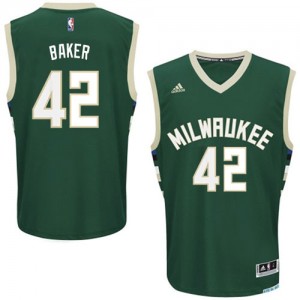 Milwaukee Bucks Vin Baker #42 Road Swingman Maillot d'équipe de NBA - Vert pour Homme