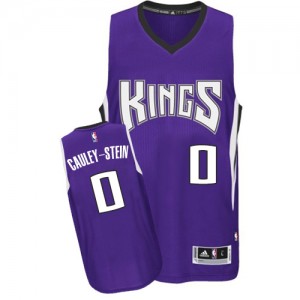 Maillot NBA Authentic Willie Cauley-Stein #0 Sacramento Kings Road Violet - Homme
