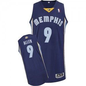 Maillot NBA Bleu marin Tony Allen #9 Memphis Grizzlies Road Authentic Homme Adidas