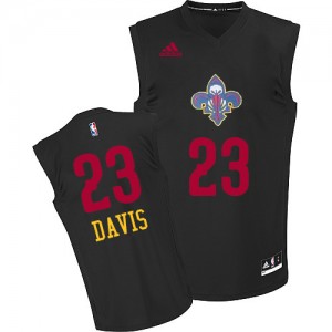 New Orleans Pelicans #23 Adidas New Fashion Noir Authentic Maillot d'équipe de NBA pas cher - Anthony Davis pour Homme