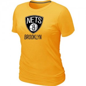 Tee-Shirt Jaune Big & Tall Brooklyn Nets - Femme