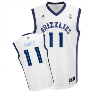 Maillot NBA Memphis Grizzlies #11 Mike Conley Blanc Adidas Swingman Home - Homme