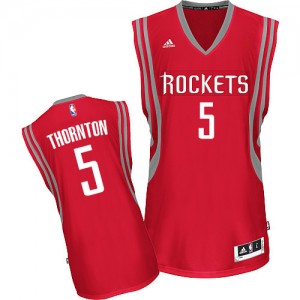 Maillot NBA Rouge Marcus Thornton #5 Houston Rockets Road Swingman Homme Adidas